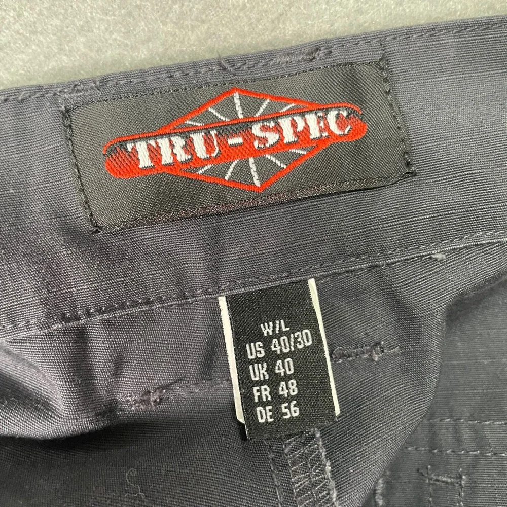 TRU-SPEC Mens Cargo Pants Gray 40x30 Polyester Cotton Blend Tactical Work‎